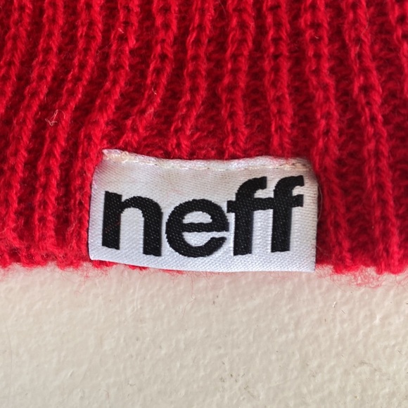 Red Neff beanie unisex - Picture 3 of 5